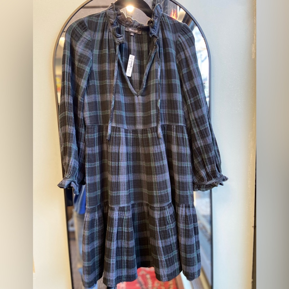 Madewell Plaid Dress Size S